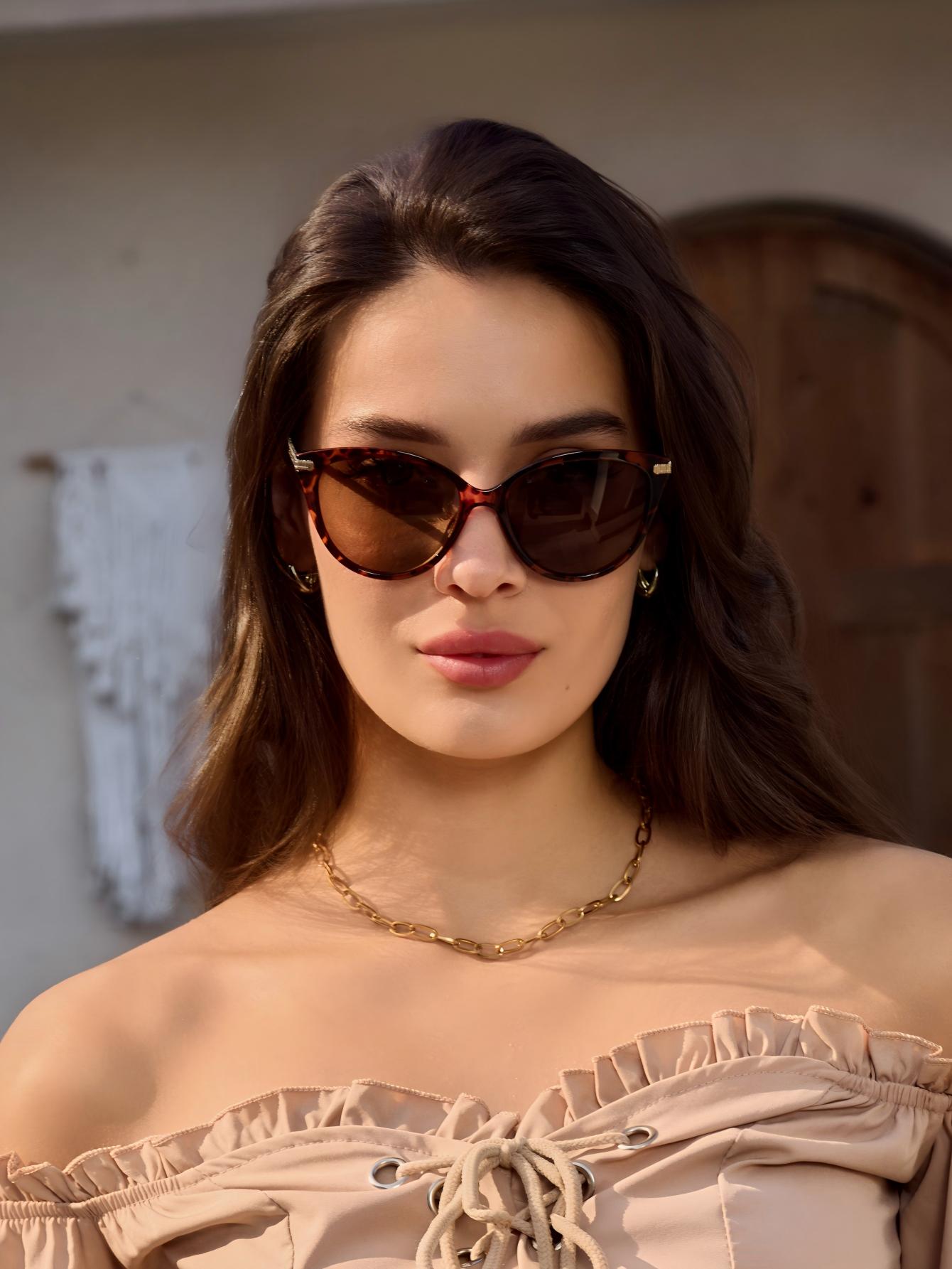 Sunglasses Cat Eye - Lunettes rétro minimalistes œil de chat,